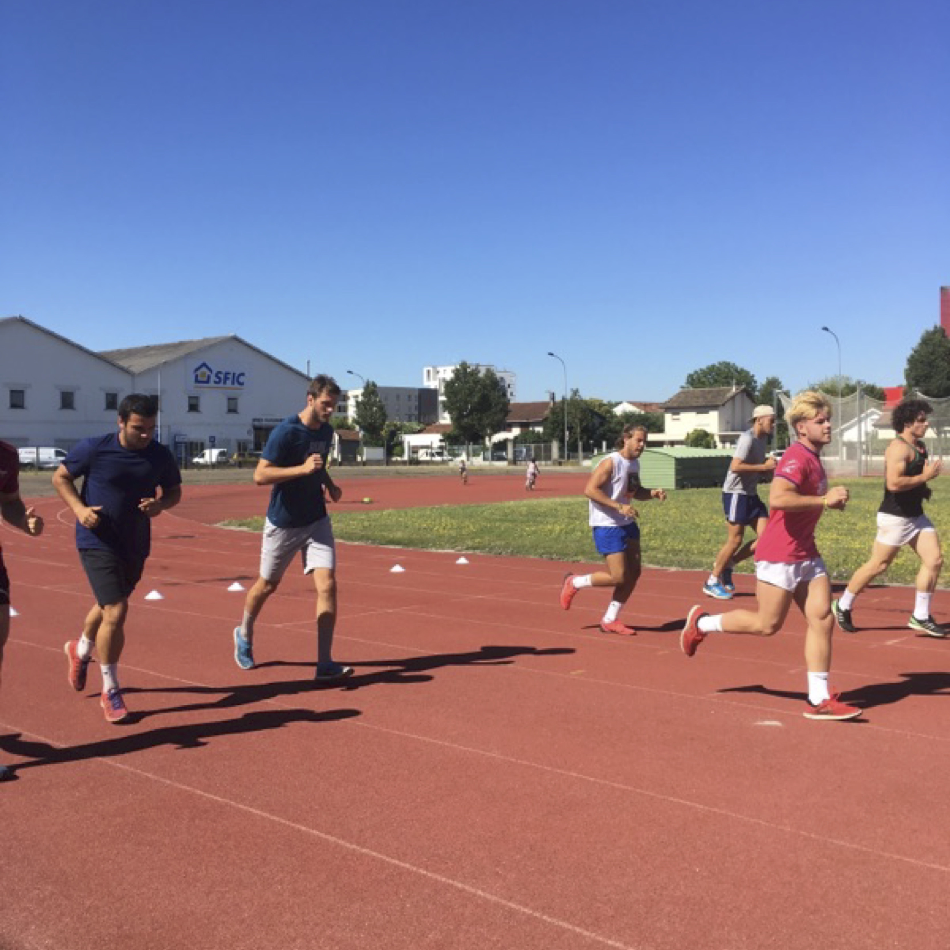 Test physique au Stade Duhourquet